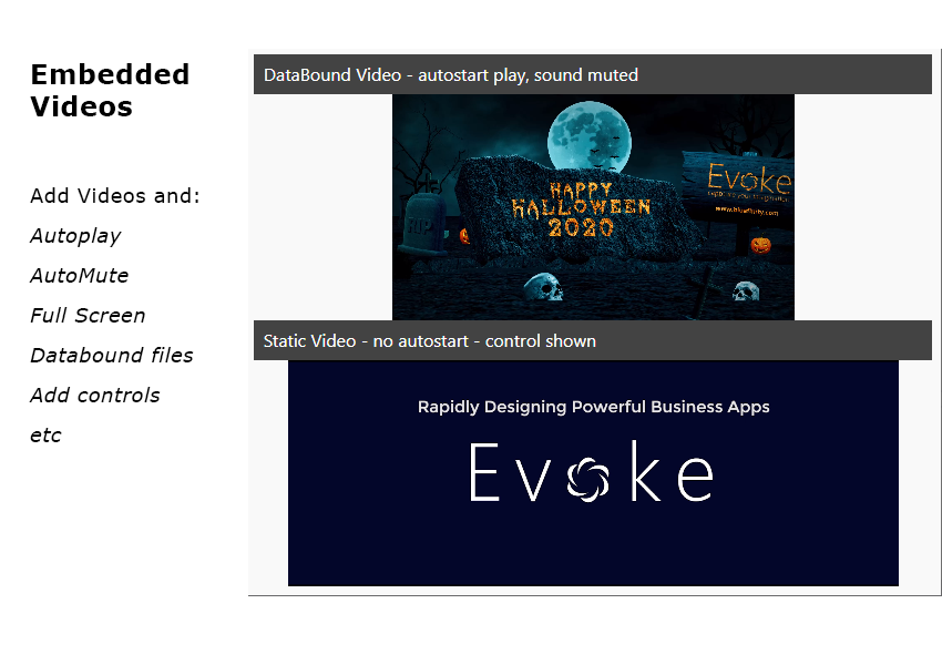Embed Videos with Evoke